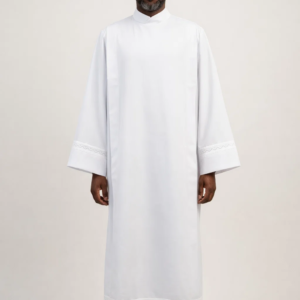 A Men Wearing Rituum Full-Length Clergy Alb