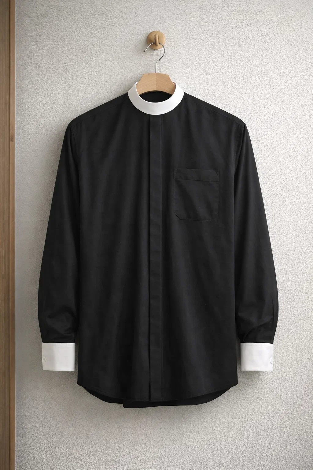 The Hanged Sacralis Tailored Black Clergy Shirt