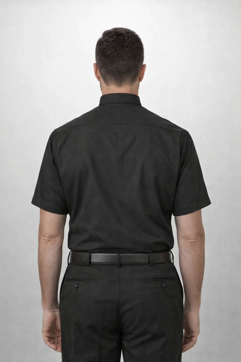 The Backside of the Tenorix Modern Clergy Shirt