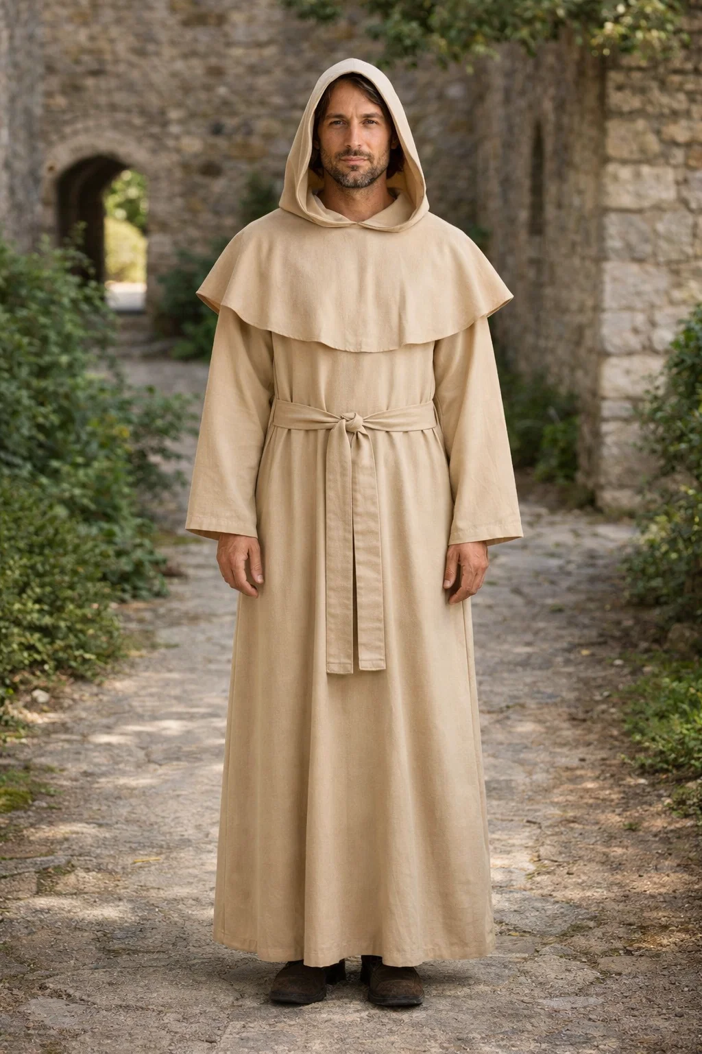 A Monk with Terra Simple Monastic Habit