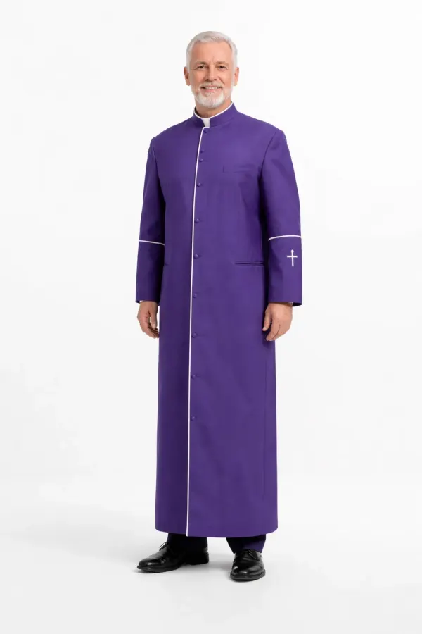 A Men Wearing Thronus Ceremonial Clergy Robe