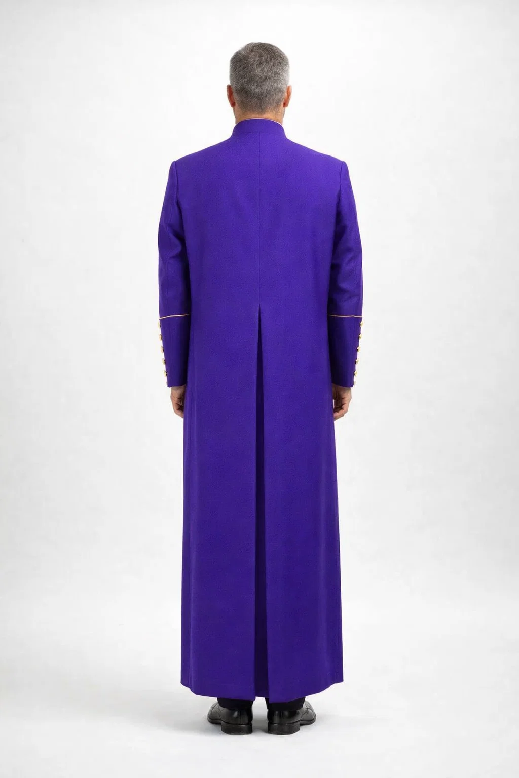 Backside of the Violatus Flowing Clergy Robe