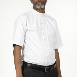 A Men Wearing Virello Modern Clergy Shirt