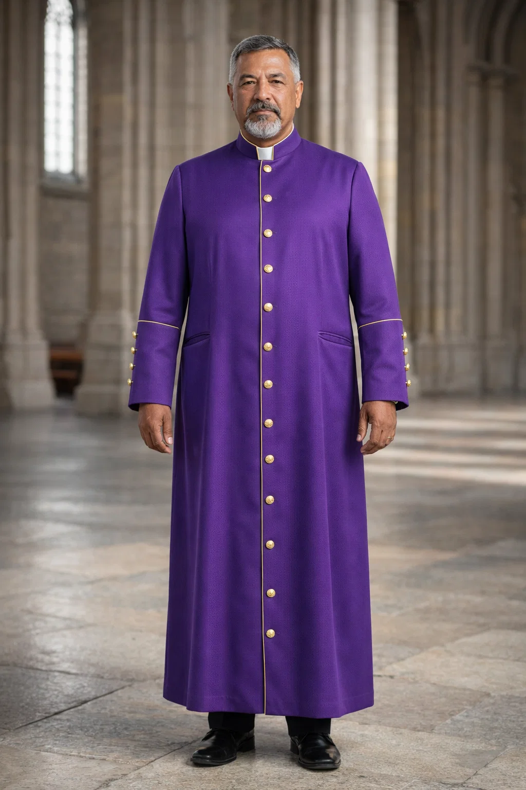 A Men Wearing Amictor Regal Purple Robe