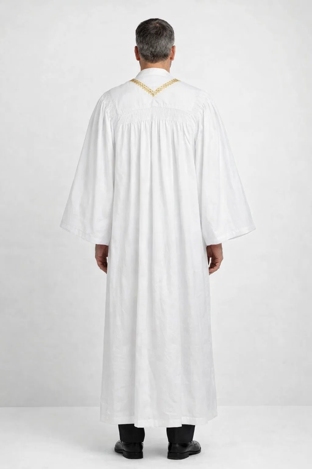 Candoris Flowing Clergy Robe with Gold Embroidery - Image 2