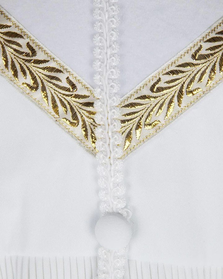 Candoris Flowing Clergy Robe with Gold Embroidery - Image 4