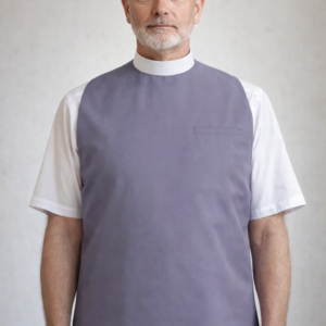 A Men Wearing Cathedra Traditional Clergy Rabat