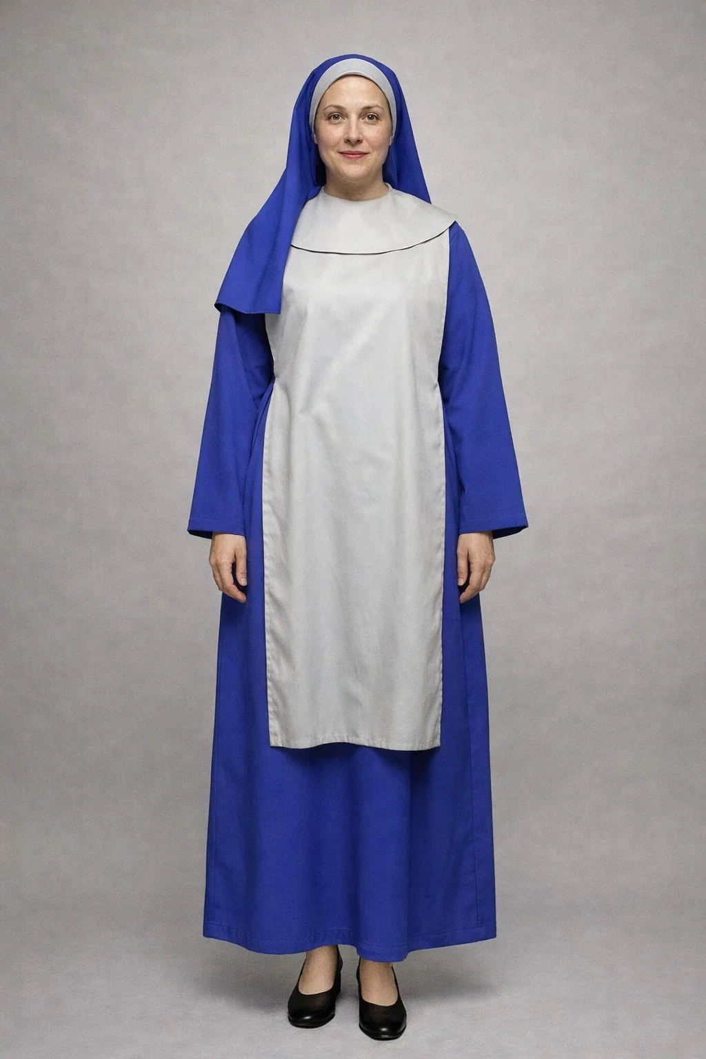 Celestina Marian Blue Nun Habit with Grey Scapular