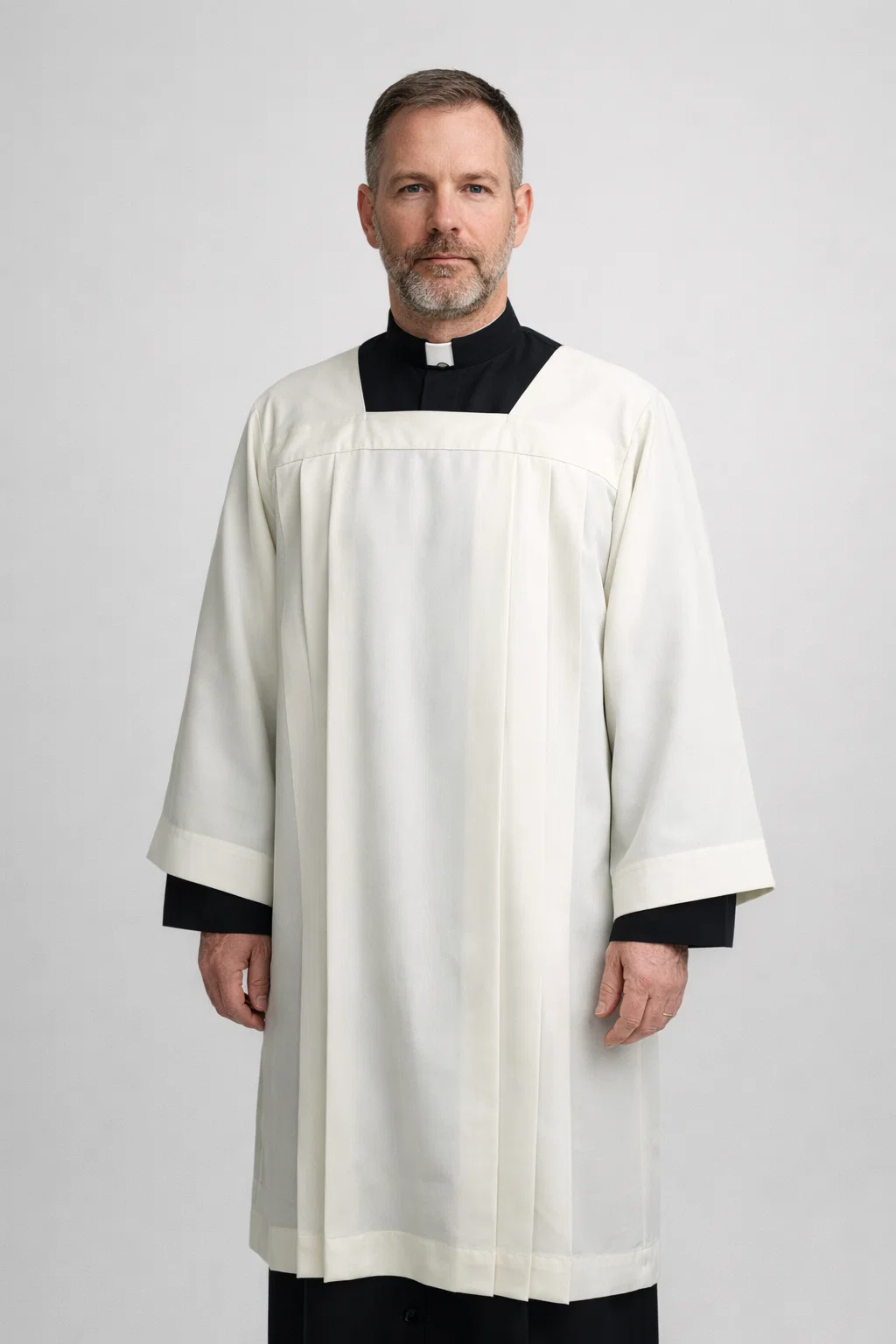 Choralis Modern Square Neck Surplice in Cotton Rich