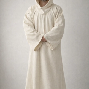 A Men Wearing Discipulus Full-Length Monastic Robe