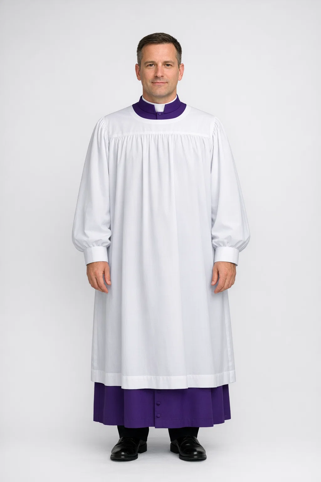 Domini All White Bishop Sleeve Rochet in Toyobo Fabric