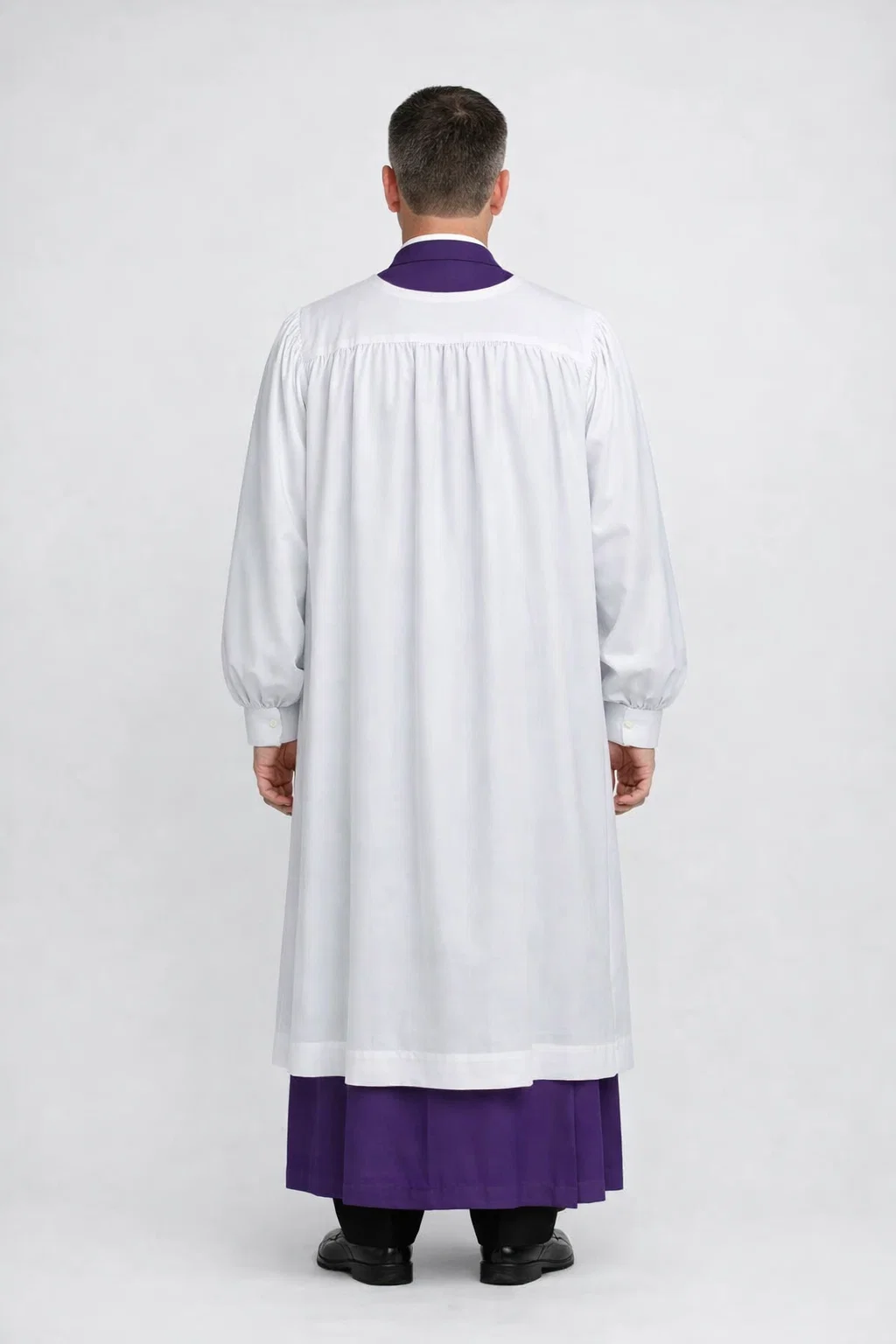 Domini All White Bishop Sleeve Rochet in Toyobo Fabric - Image 3