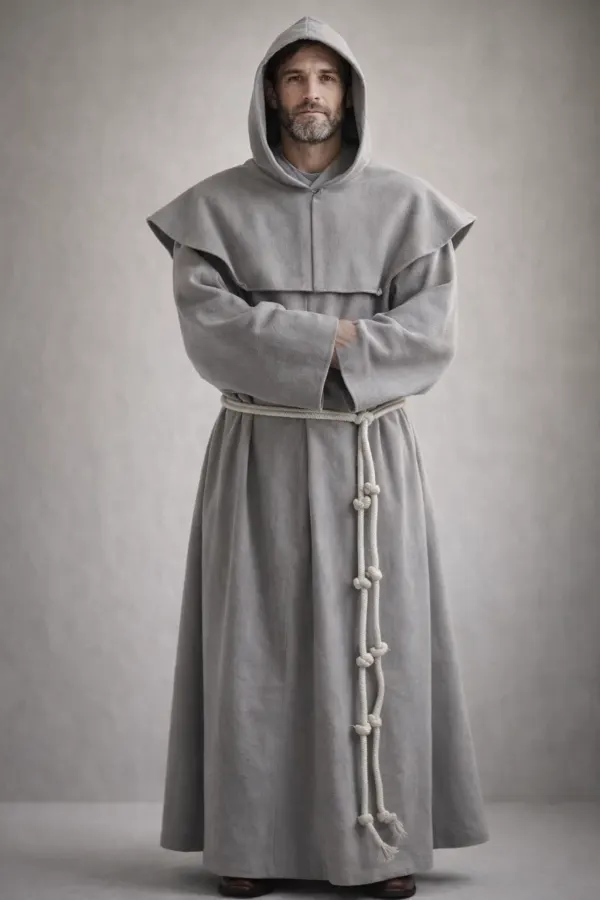 A Men Wearing Fraternus Traditional Monastic Robe