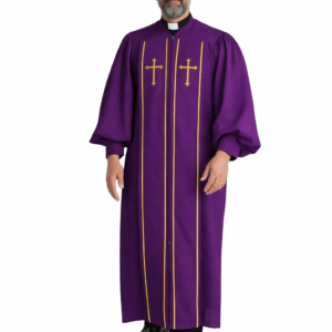 Frontview of the Hierarch Purple Clergy Robe