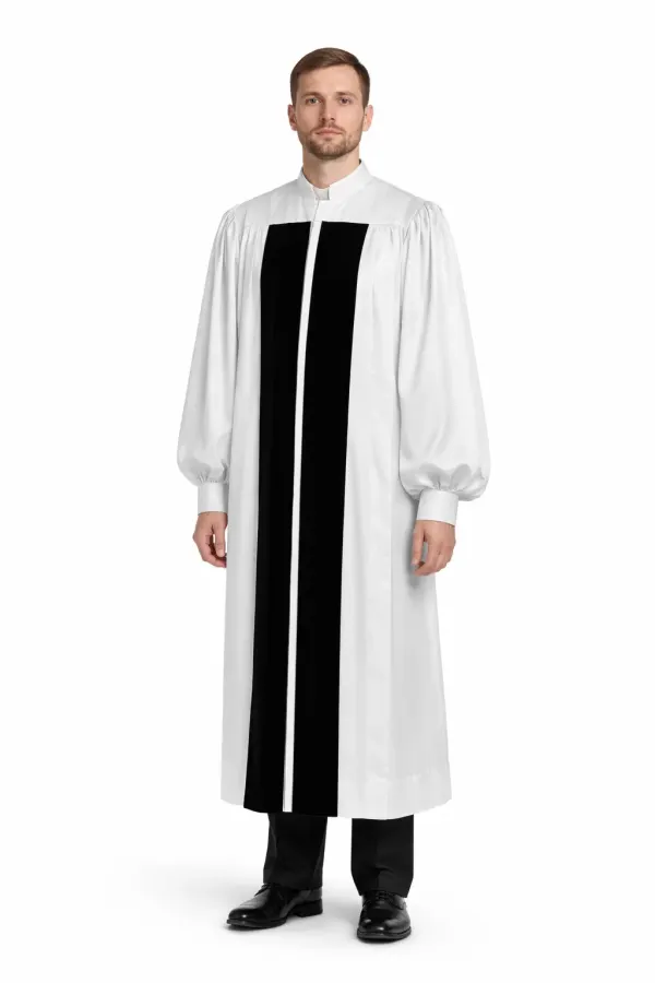 Luminara Robe with Black Panel