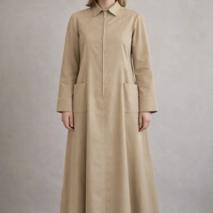 Luminara Cream Nun Habit, Front with Pockets