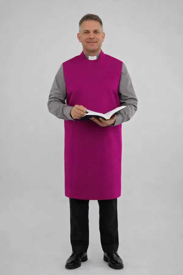A Men Wearing Mandatum Traditional Clergy Apron