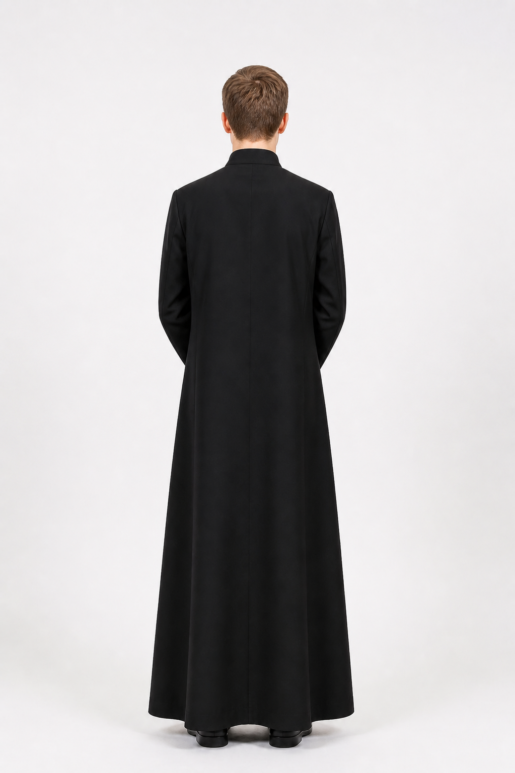 Monastara Black Full Button Server Cassock Floor Length - Image 2