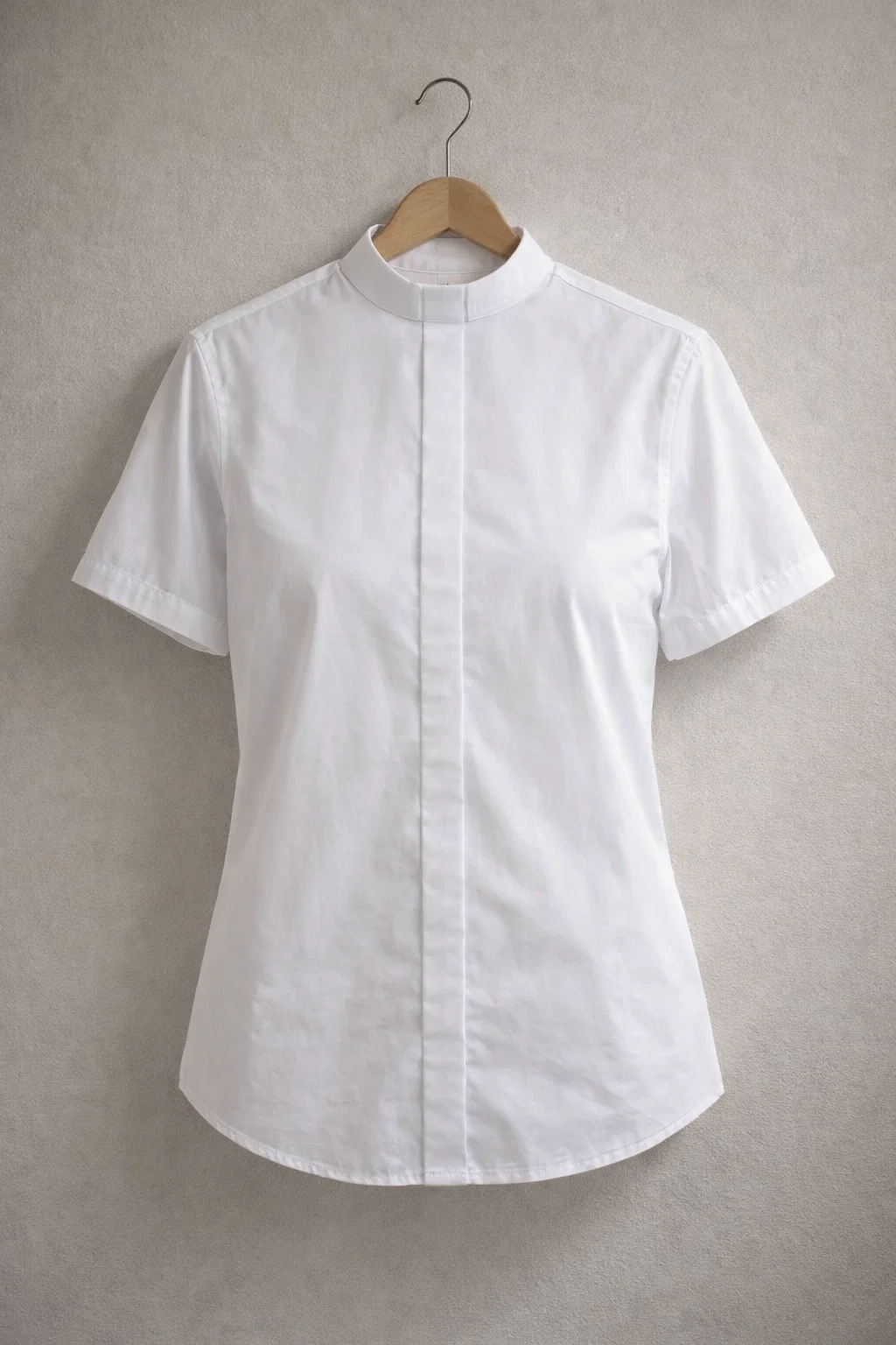 Pax White Short Sleeve Clerical Shirt for Women - Image 2
