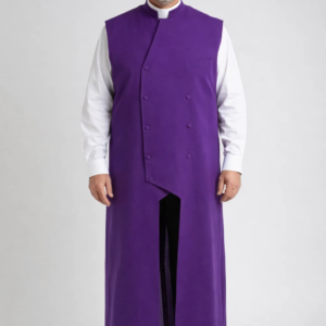 A Men Wearing Praxis Functional Clergy Apron