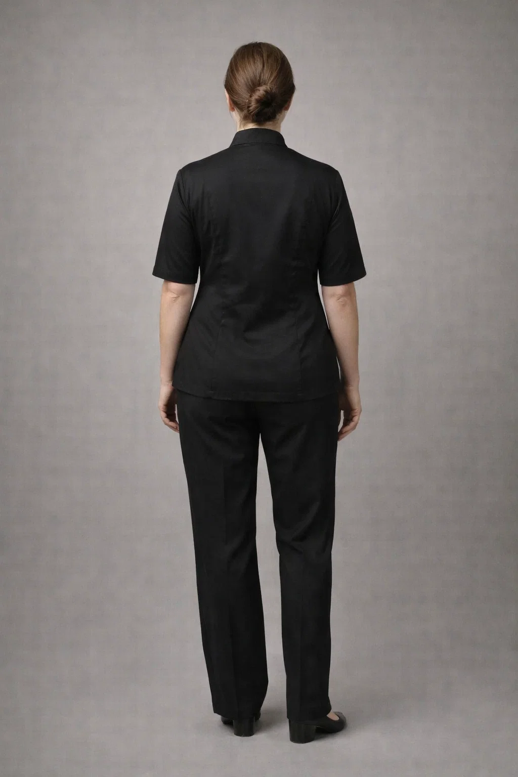 Sacerdos Black Short Sleeve Clergy Shirt for Women - Image 2