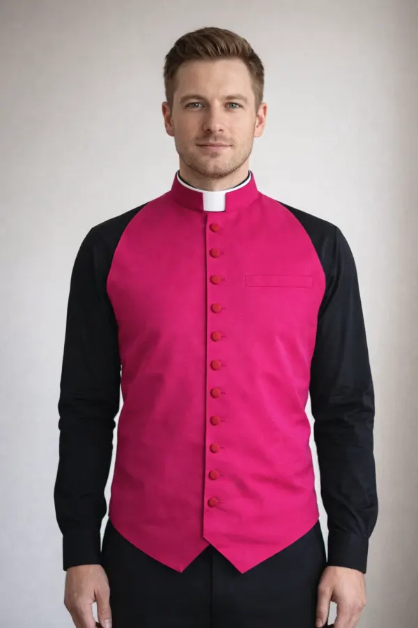 A Men Wearing Veritas Modern Clergy Rabat