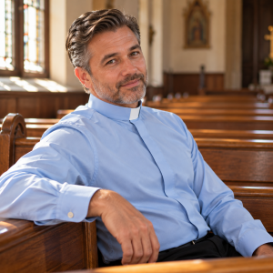 Blue Clergy Shirts